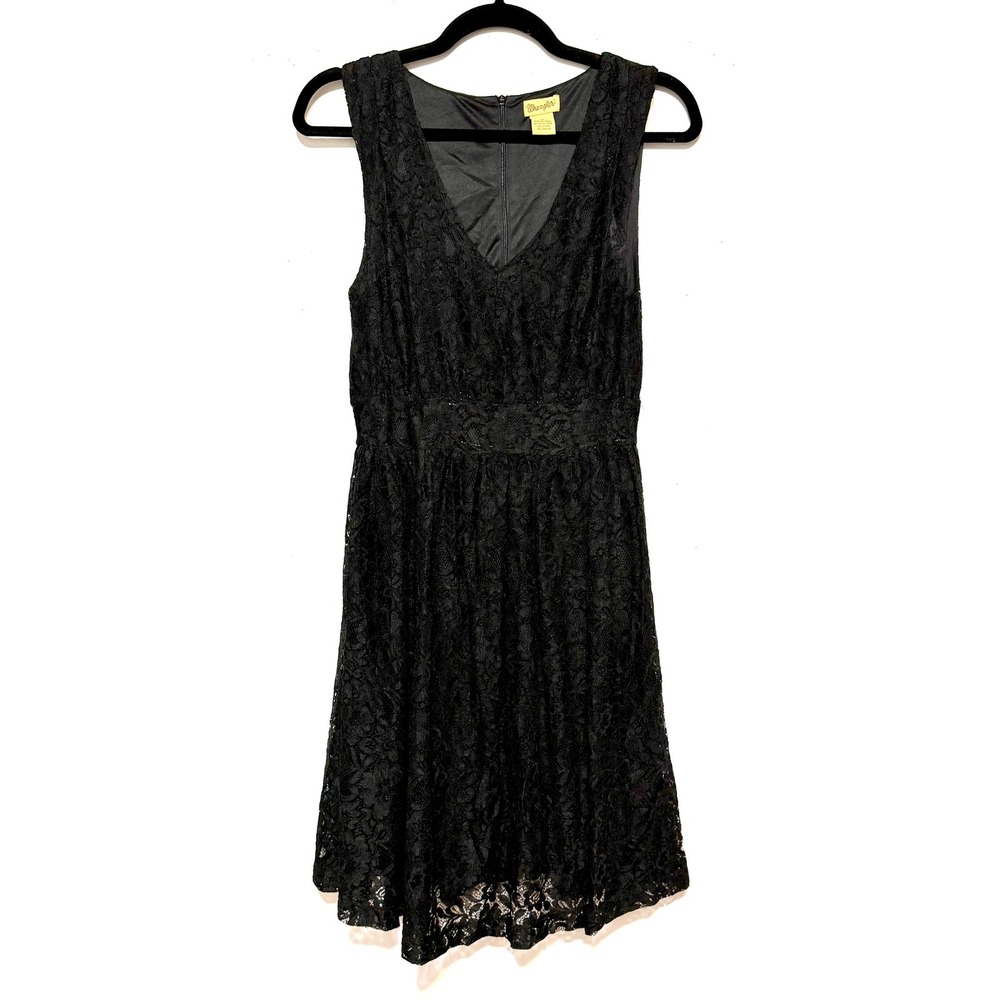 Wrangler Whimsigoth Gothic Lace Skater Dress Women M Noir Romance‎ Fairycore